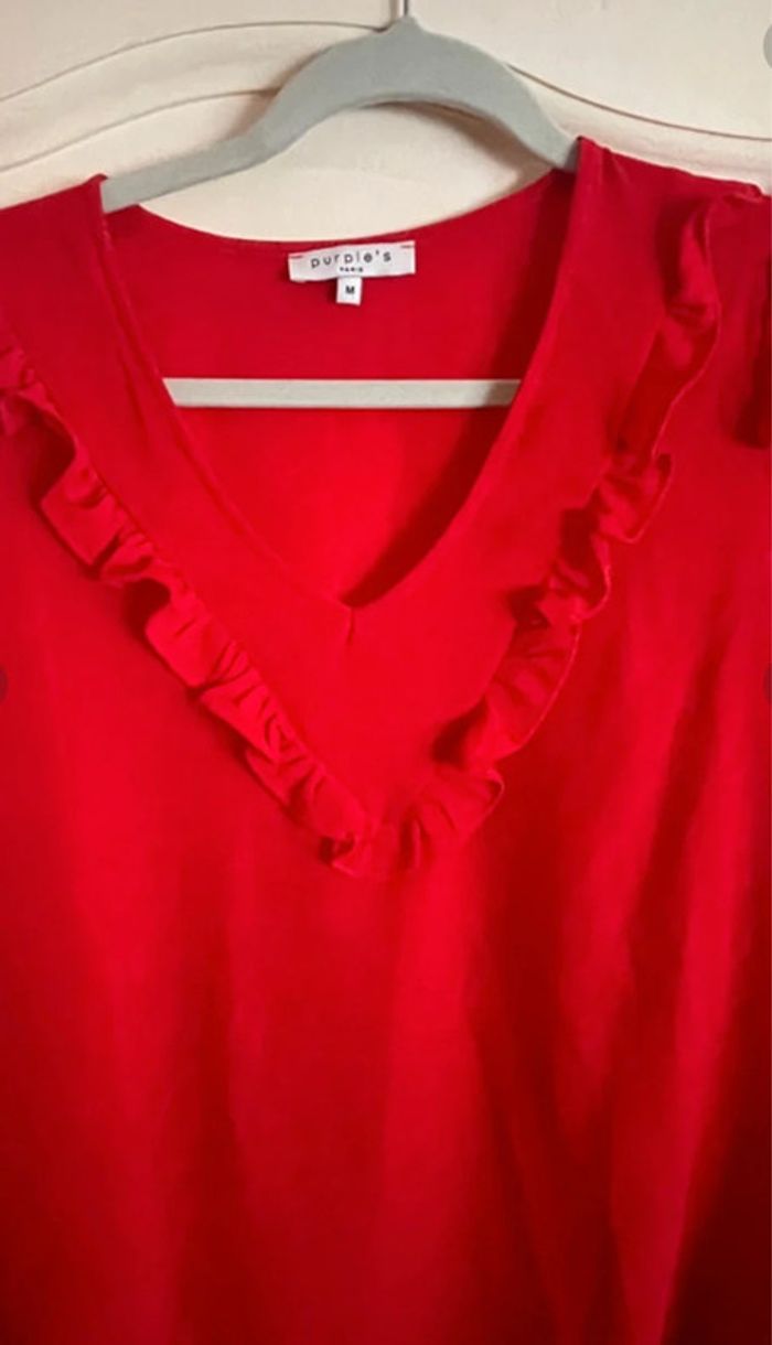 Blouse fluide volants col V T38 - photo numéro 9