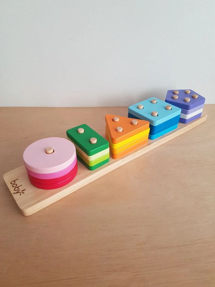 Boby puzzle encastrement bois formes et couleurs - photo numéro 19
