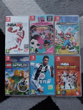 Lot 6 jeux Nintendo Switch