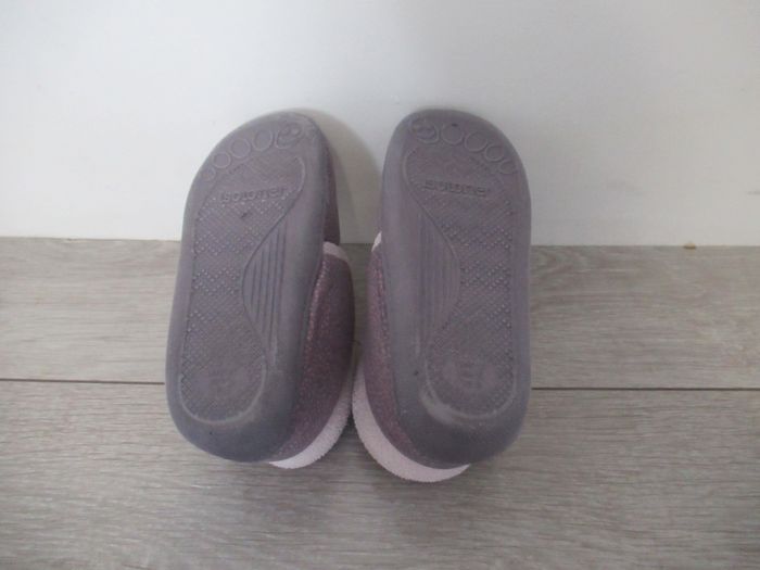 Chaussons fille à scratch violet isotoner taille 27 - photo numéro 3
