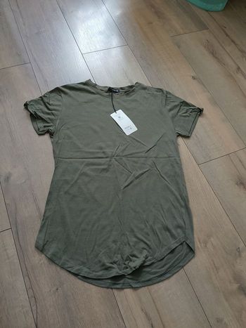 T-shirt uni kaki en coton pour homme manches courtes S MTX