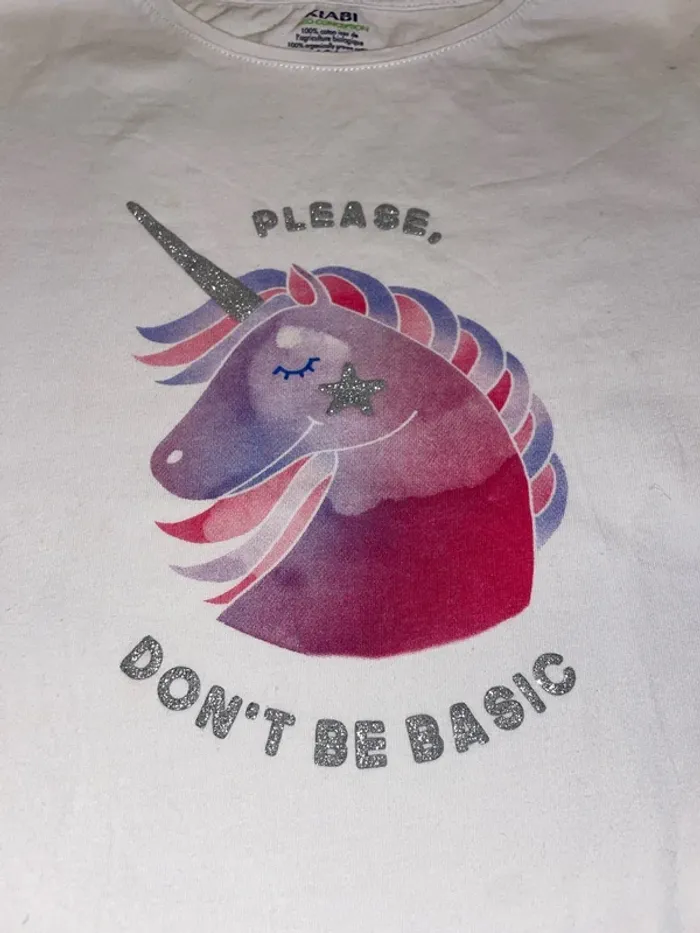 Tee shirt Kiabi licorne 10 ans - photo numéro 3