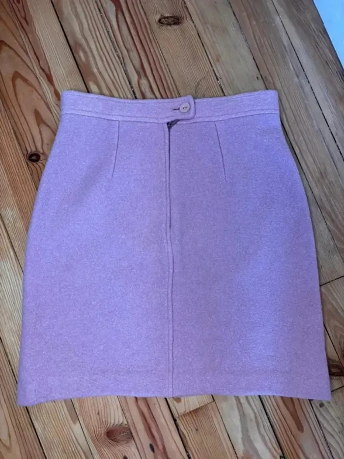 Jupe 123 rose en laine - photo numéro 8