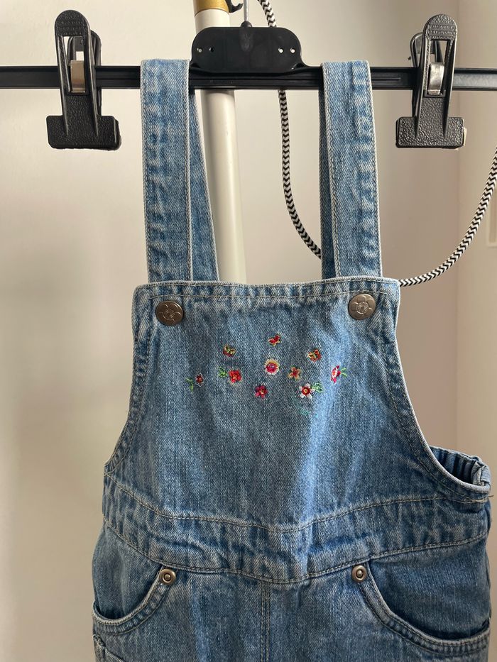 Robe salopette jean H&M taille 18 mois - photo numéro 2