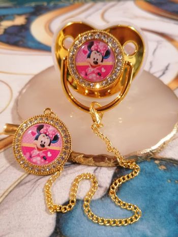 Tétine doré Minnie
