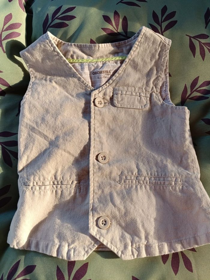 Gilet de costume et chemise 4 ans - photo numéro 3