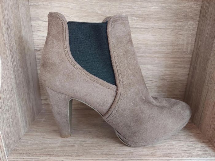 Bottines taupe pointure 38