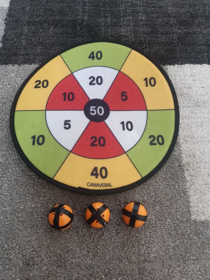 Cible avec 3 balles a scratch