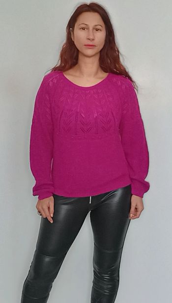 Beau pull crochet violet Bonobo taille 38