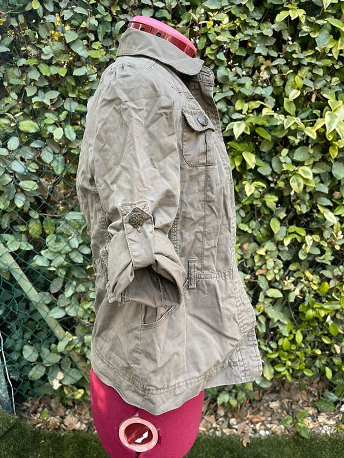 Magnifique veste kaki Okaïdi fille 8 ans - photo numéro 7