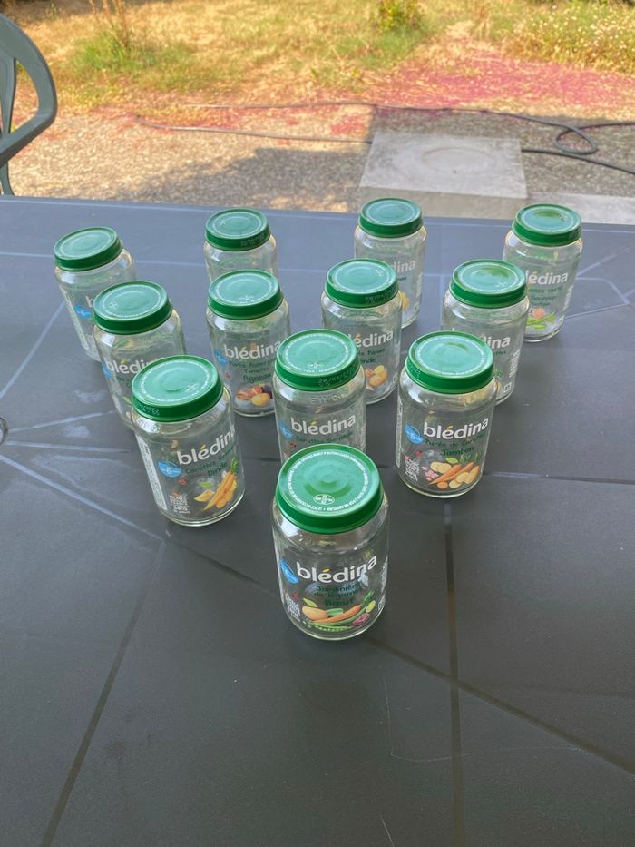 Lot de 12 grands pots de Blédina 200g vides - photo numéro 2