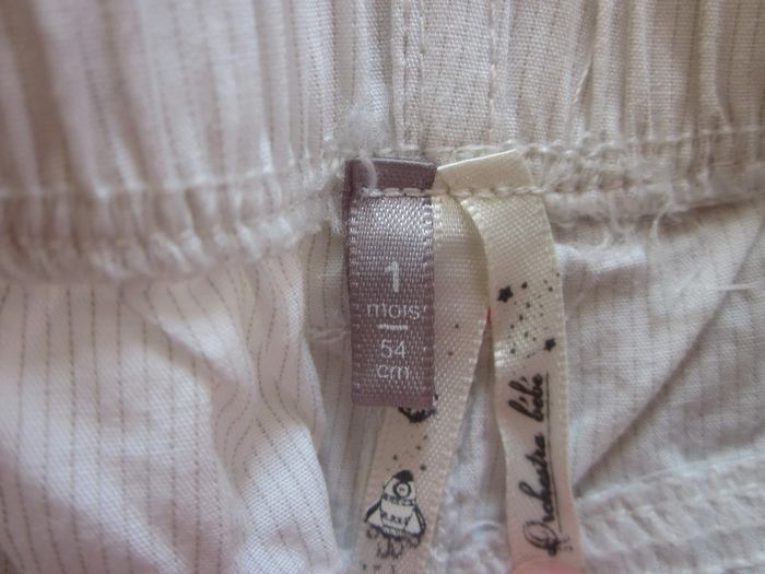 Short en toile blanc 1 mois - photo numéro 3