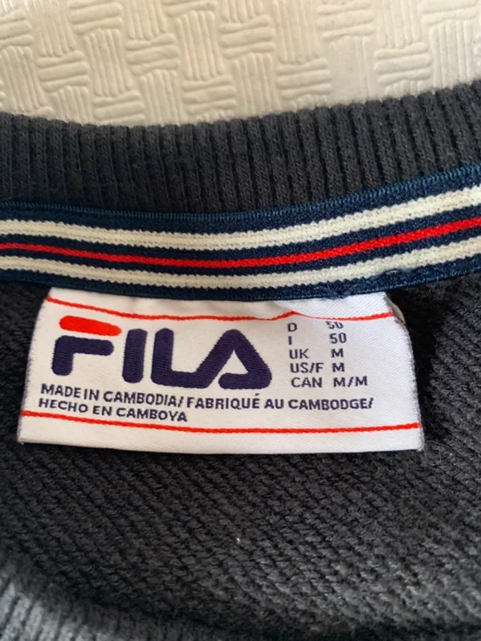 Sweat Fila Noir Taille M - photo numéro 2