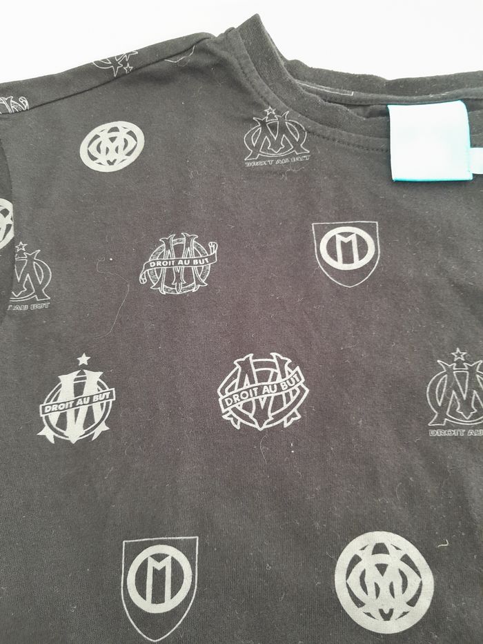 Tee shirt manches courtes garçon 14 15 ans olympique de marseille - photo numéro 3
