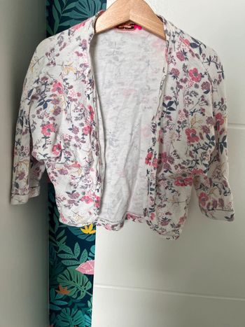 Gilet fleuri fille TAO 5ans