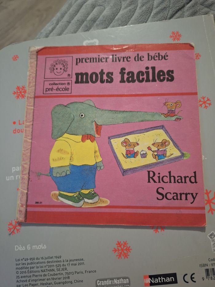 Premier livre de bebe mots faciles