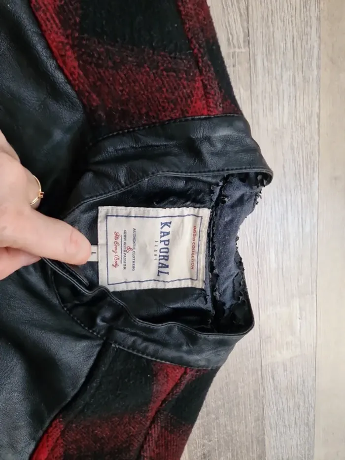Veste simili cuir kaporal homme taille L - photo numéro 5