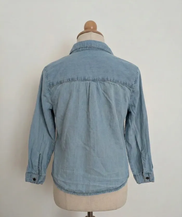 Chemise en Jean Bleu Clair Tape à l'Oeil (TAO) - Taille 5 Ans (110 cm) - photo numéro 2