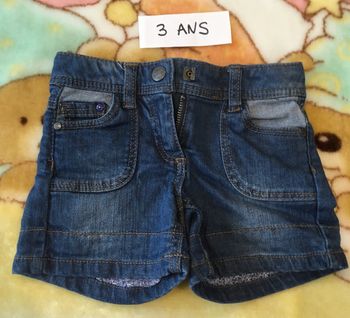 Short en jean 3 ans fille