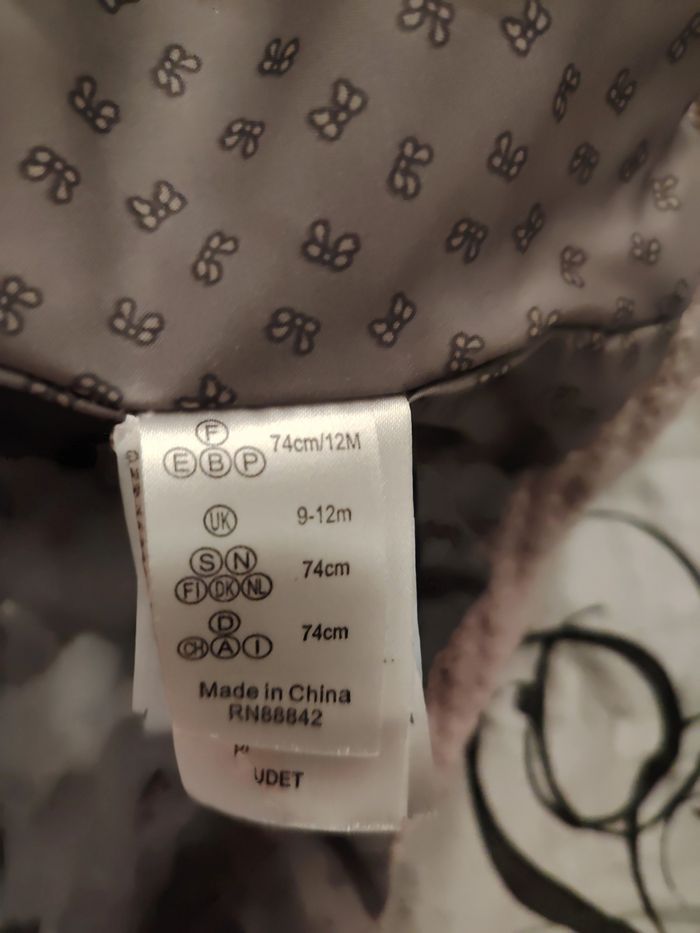 Manteau rose 6mois Verbaudet - photo numéro 3