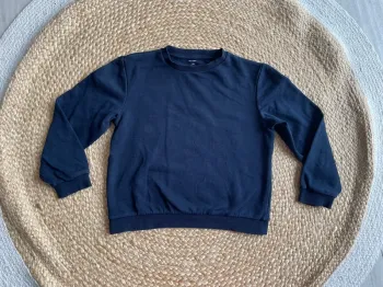 Sweat uni bleu marine 10 ans Kiabi