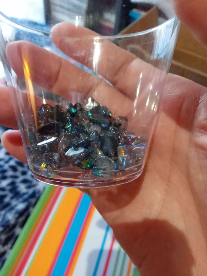 Perles chips couleur essence