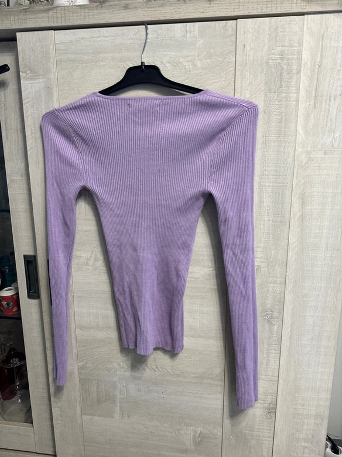 Pull violet amisu taille XS - photo numéro 2