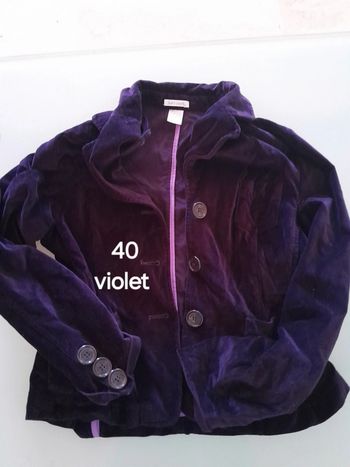 Veste velours femme 40