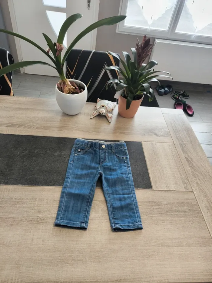 Pantalon jean souple garçon 12 mois obaibi