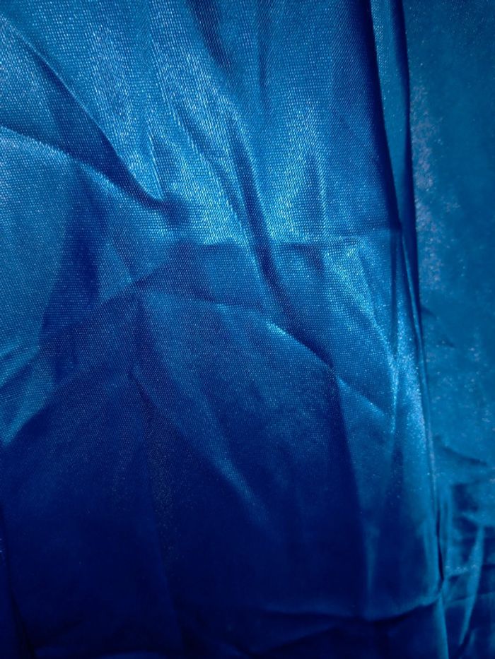 Jupe soleil danse orientale satin bleu royal - photo numéro 5