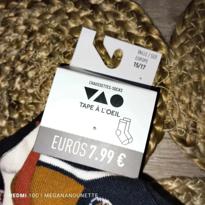 🧦 Lot x13 chaussettes bébé garçon – TAO Tape à l’œil – Taille 15-17 – Neuf avec étiquette - photo numéro 3