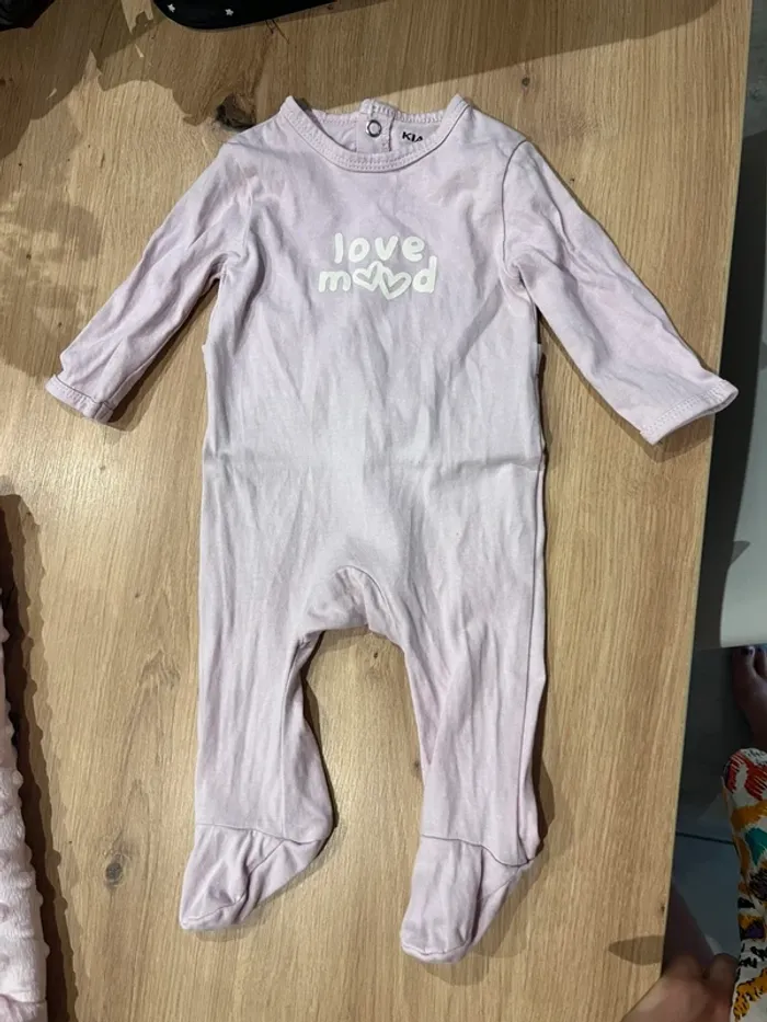 Pyjama léger 1 mois violet pale