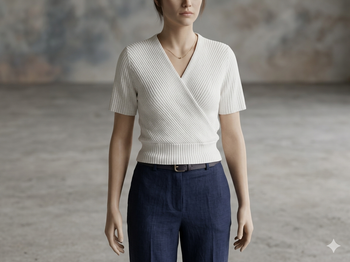 Pull manches courtes blanc KOOKAI Neuf