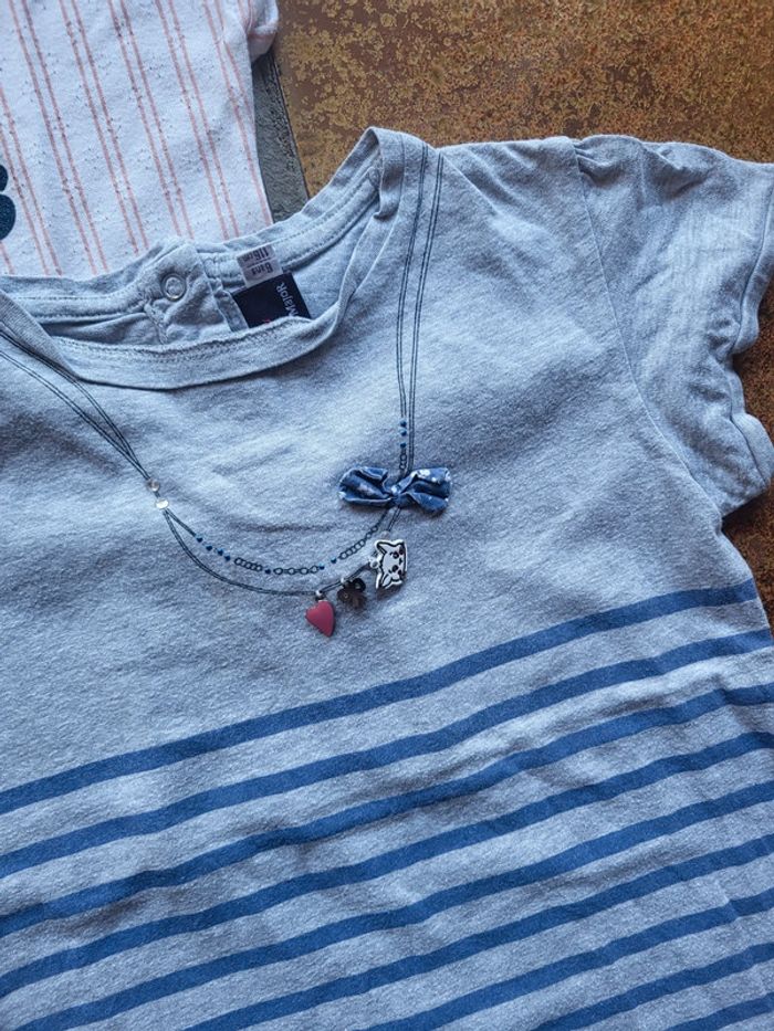 Lot de 2 tee-shirts été fille 6ans sergent major tao - photo numéro 2