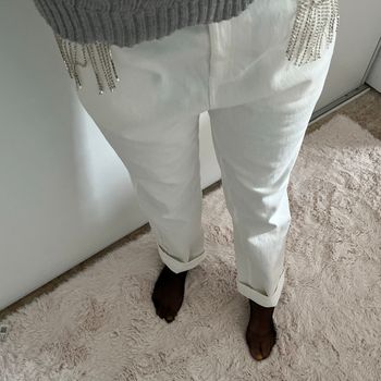Jean blanc mom