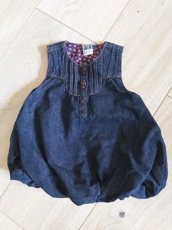 Robe en jeans brillant TAO 6 mois neuve (78)