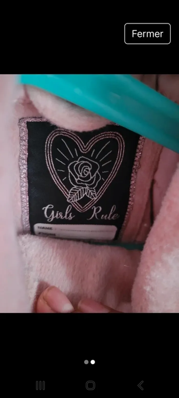 Manteau rose 98cm - photo numéro 2