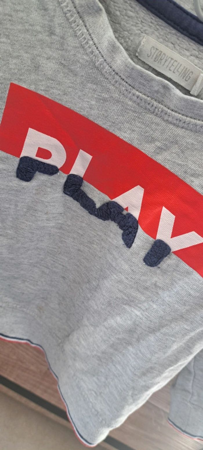 Sweat gris Storytelling 2 ans - photo numéro 2