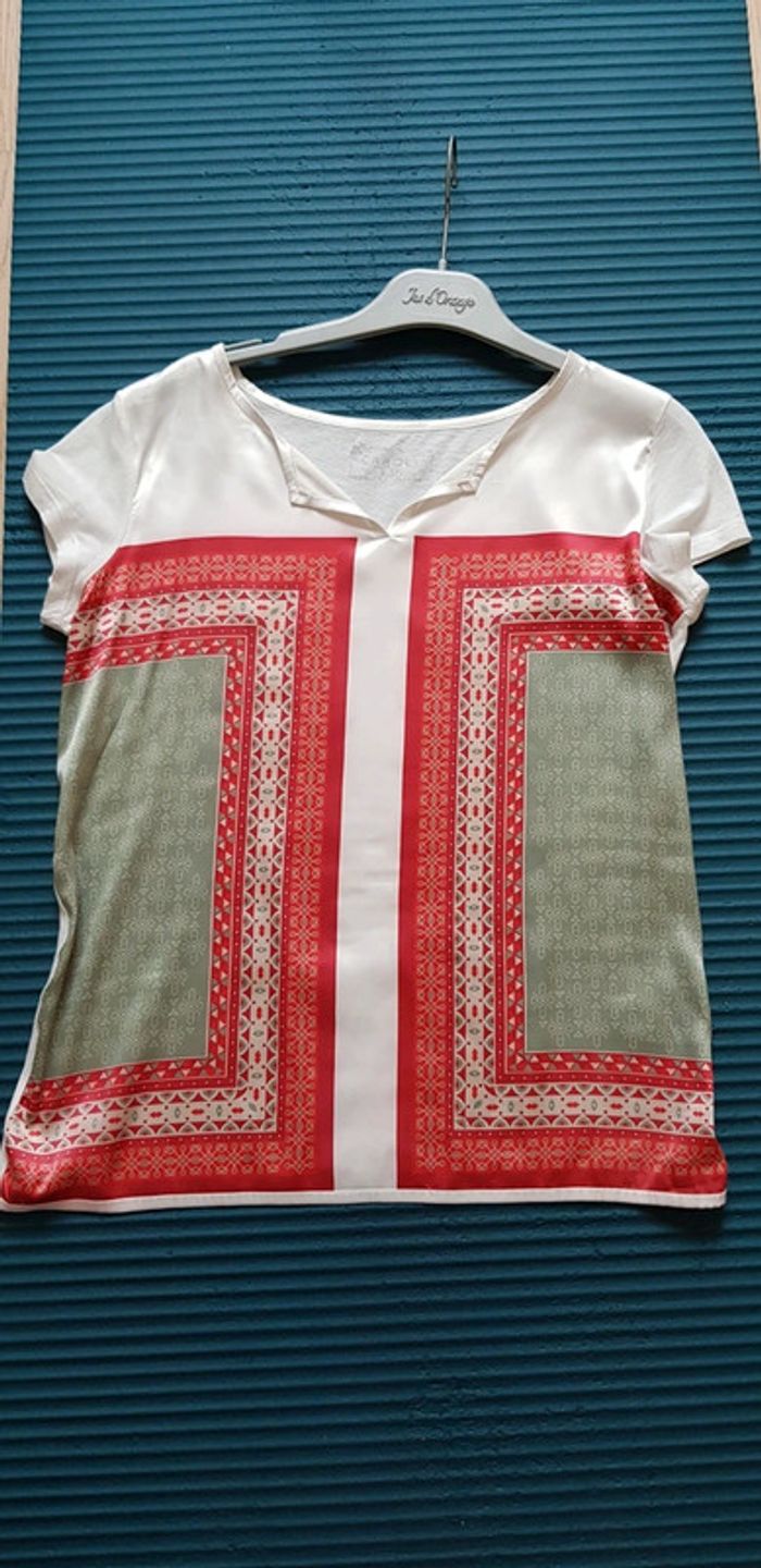 T-shirt bimatiere caroll - photo numéro 3