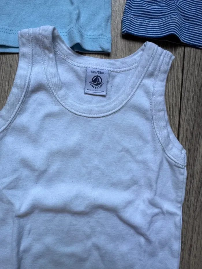 Lot maillot de corps petit bateau - photo numéro 2