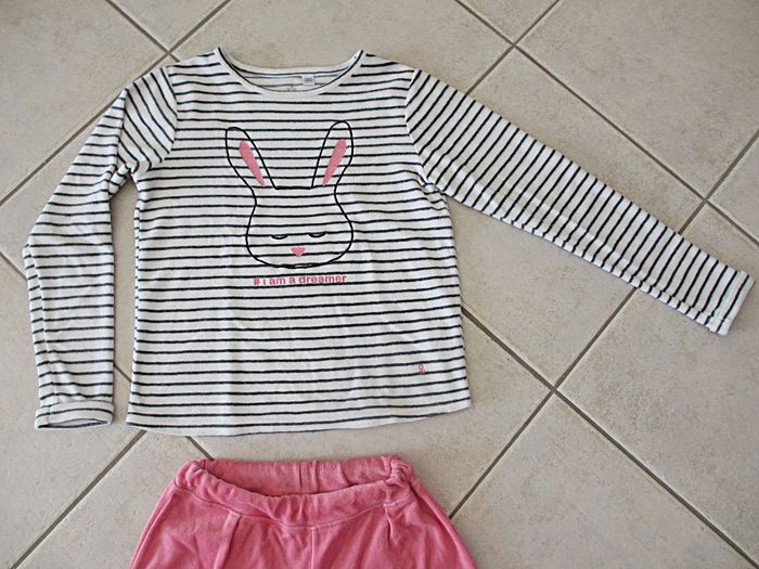 Pyjama hiver fille bouclette motif lapin Okaïdi - 10 ans - photo numéro 2