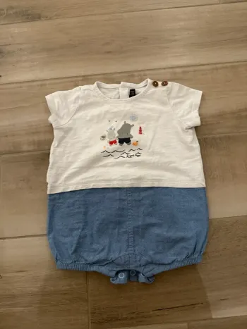 Combi short garçon