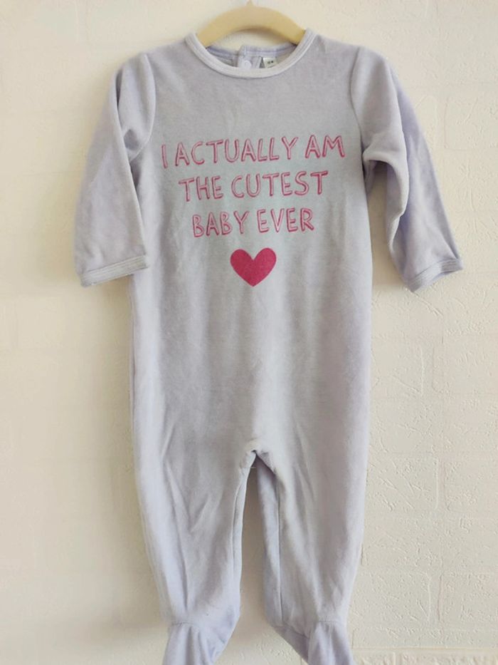 Pyjama en velour 12 mois