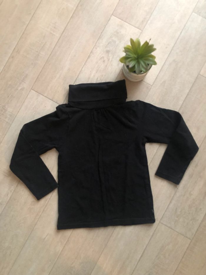 Tee-shirt col roulé noir fille Okaïdi - photo numéro 2