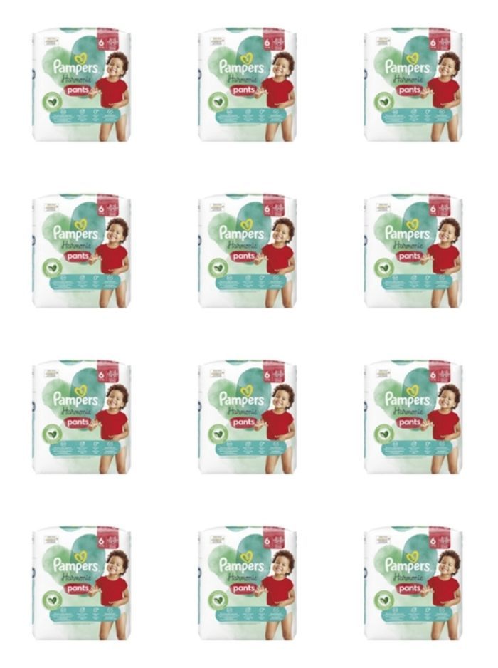 Lot de 288 Couches Pampers Harmonie 4 - 8 kg Taille 6 Neuf