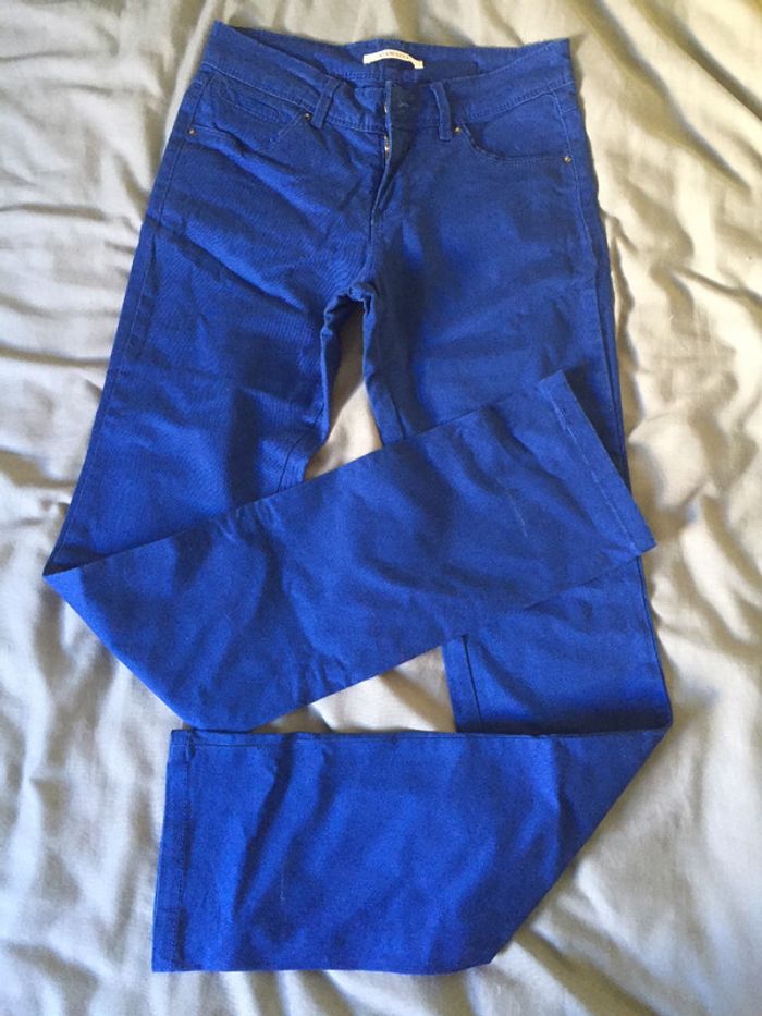 Pantalon bleu femme Camaieu - Taille 36 - photo numéro 3