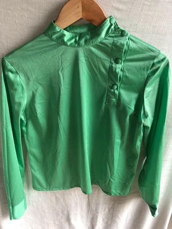 #chemisier #vintage #nylon #vert