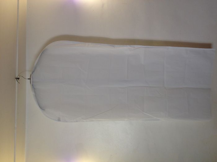 Housse de rangement protège vêtement blanc - photo numéro 4