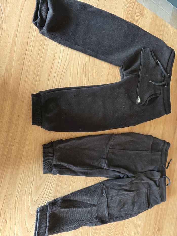 LOT 2 bas de jogging noir/gris  Orchestra 23 mois