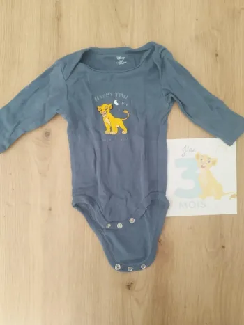 Body manches longues Roi Lion